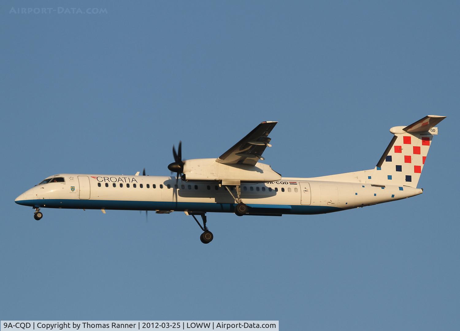 9A-CQD, 2009 De Havilland Canada DHC-8-402Q Dash 8 C/N 4260, Croatia Airlines DHC 8