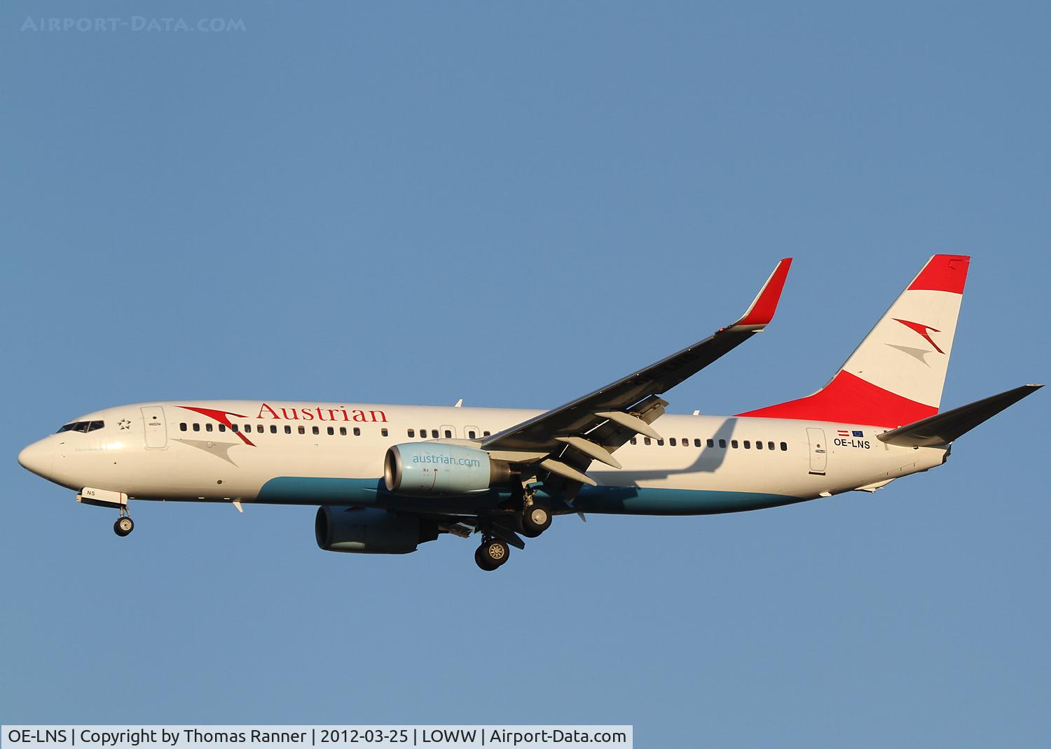 OE-LNS, 2005 Boeing 737-8Z9 C/N 34262, Austrian Airlines Boeing 737