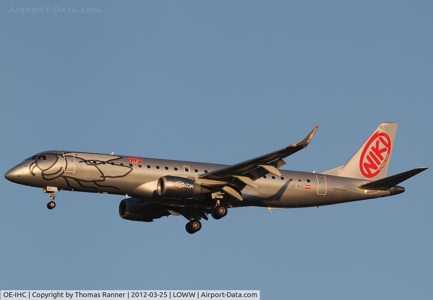 OE-IHC, 2010 Embraer 190LR (ERJ-190-100LR) C/N 19000349, Niki Embraer 190