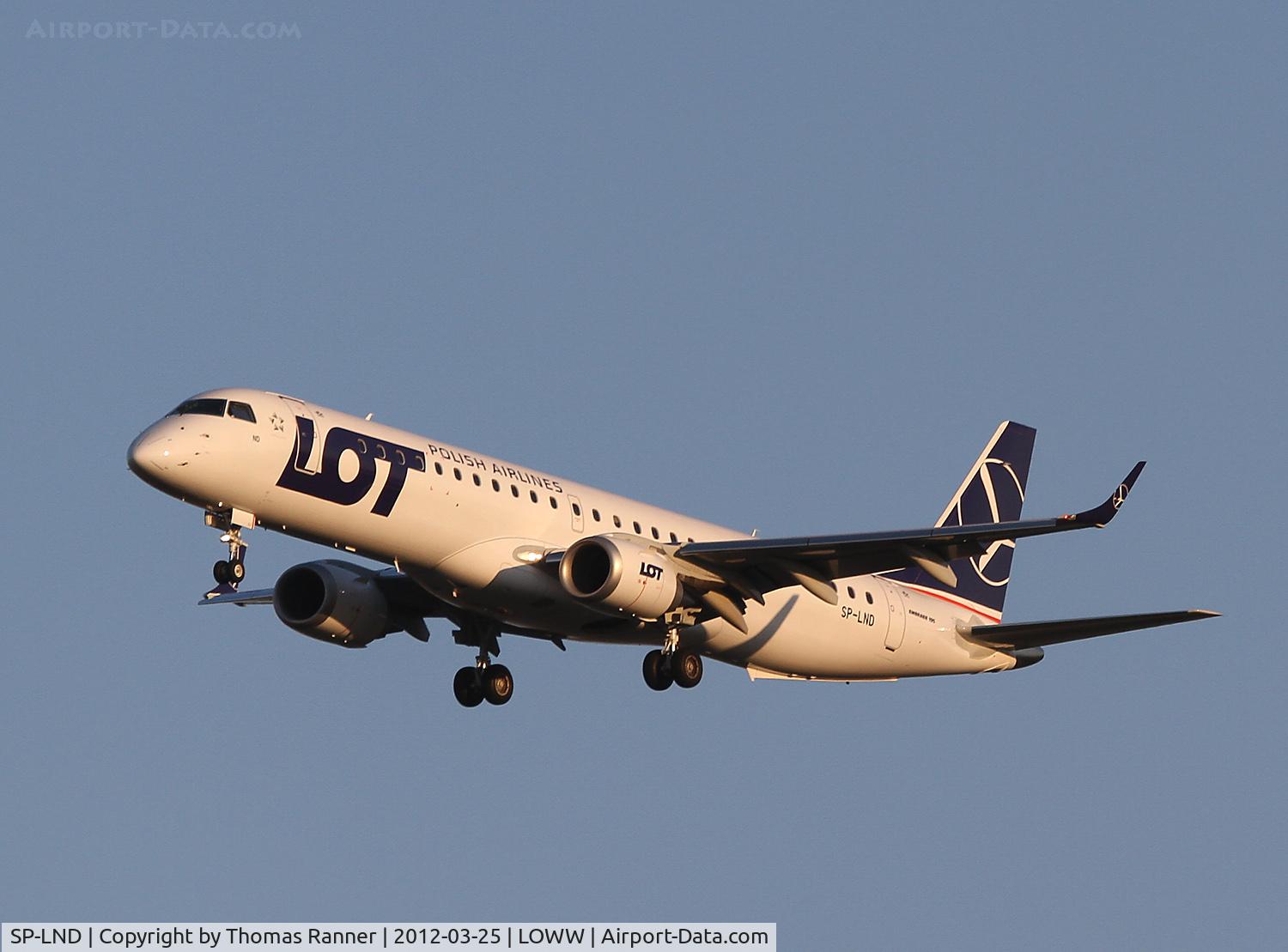SP-LND, 2012 Embraer 195LR (ERJ-190-200LR) C/N 19000516, LOT Embraer 195