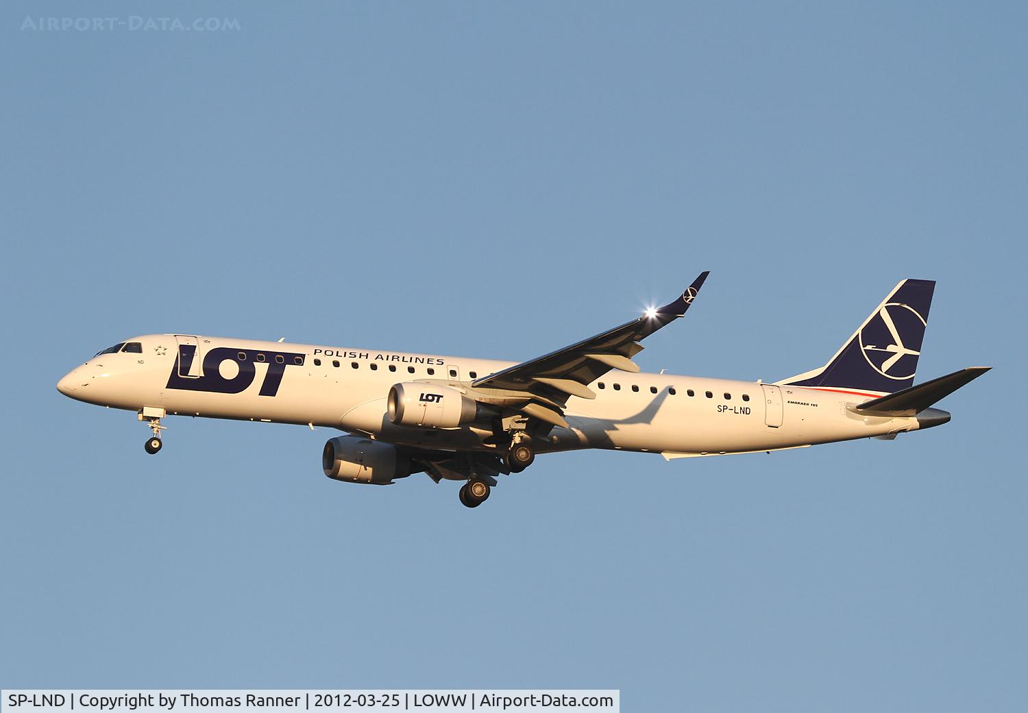 SP-LND, 2012 Embraer 195LR (ERJ-190-200LR) C/N 19000516, LOT Embraer 195