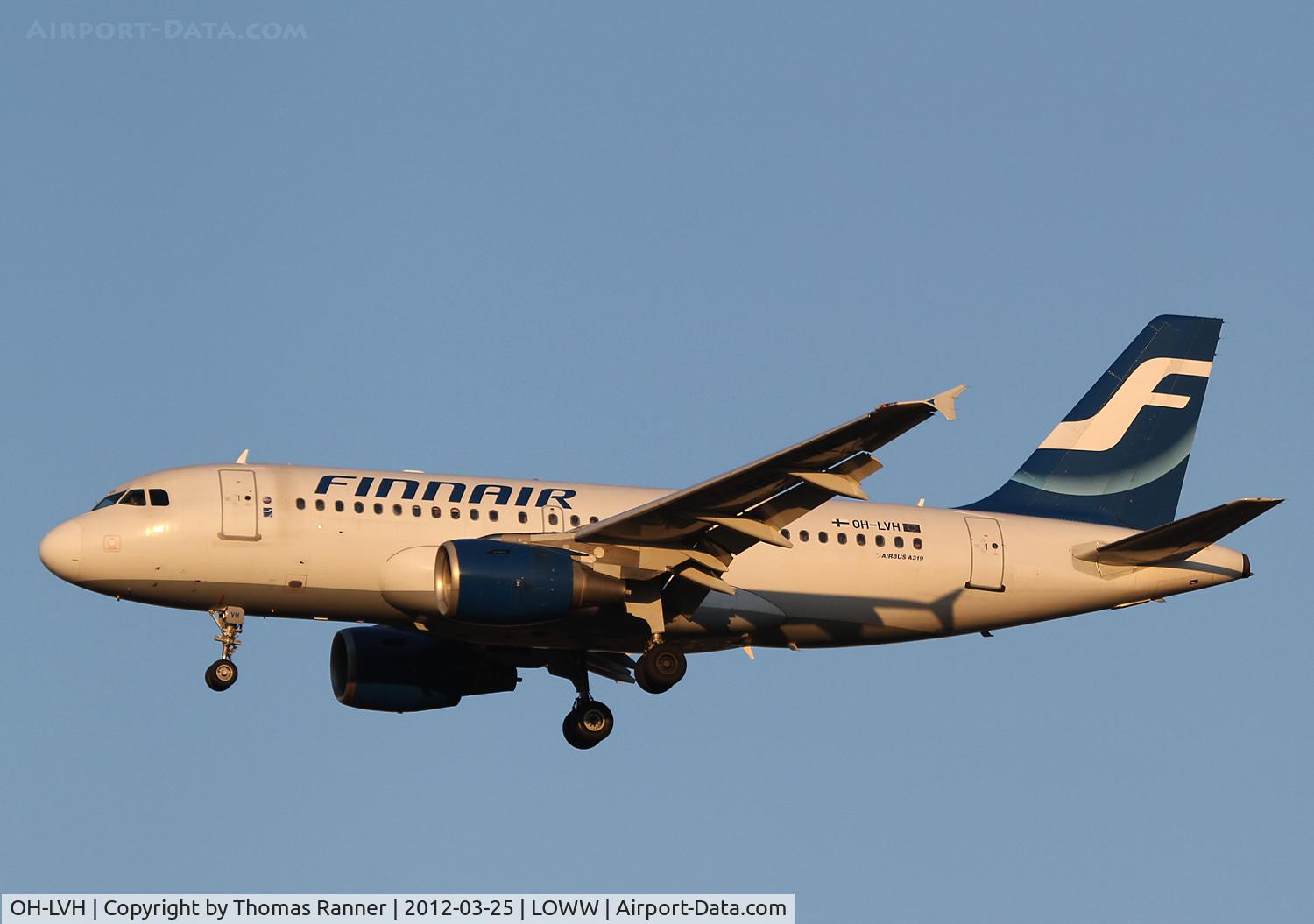 OH-LVH, 2000 Airbus A319-112 C/N 1184, Finnair Airbus A319