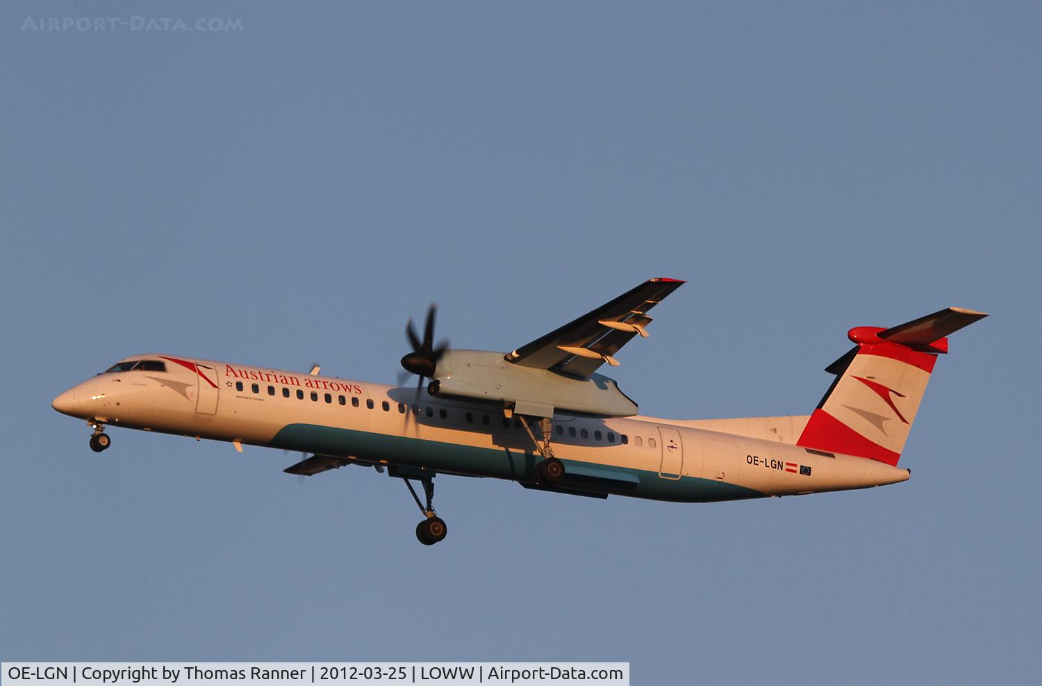 OE-LGN, 2010 De Havilland Canada DHC-8-402Q Dash 8 C/N 4326, Austrian Arrows DHC 8