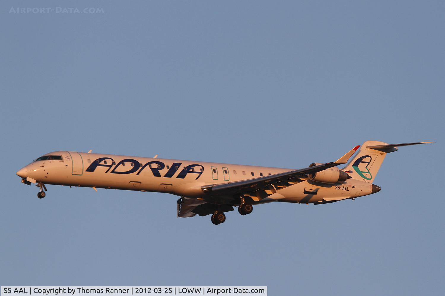 S5-AAL, 2007 Bombardier CRJ-900LR (CL-600-2D24) C/N 15129, Adria Airways Canadair CRJ 900