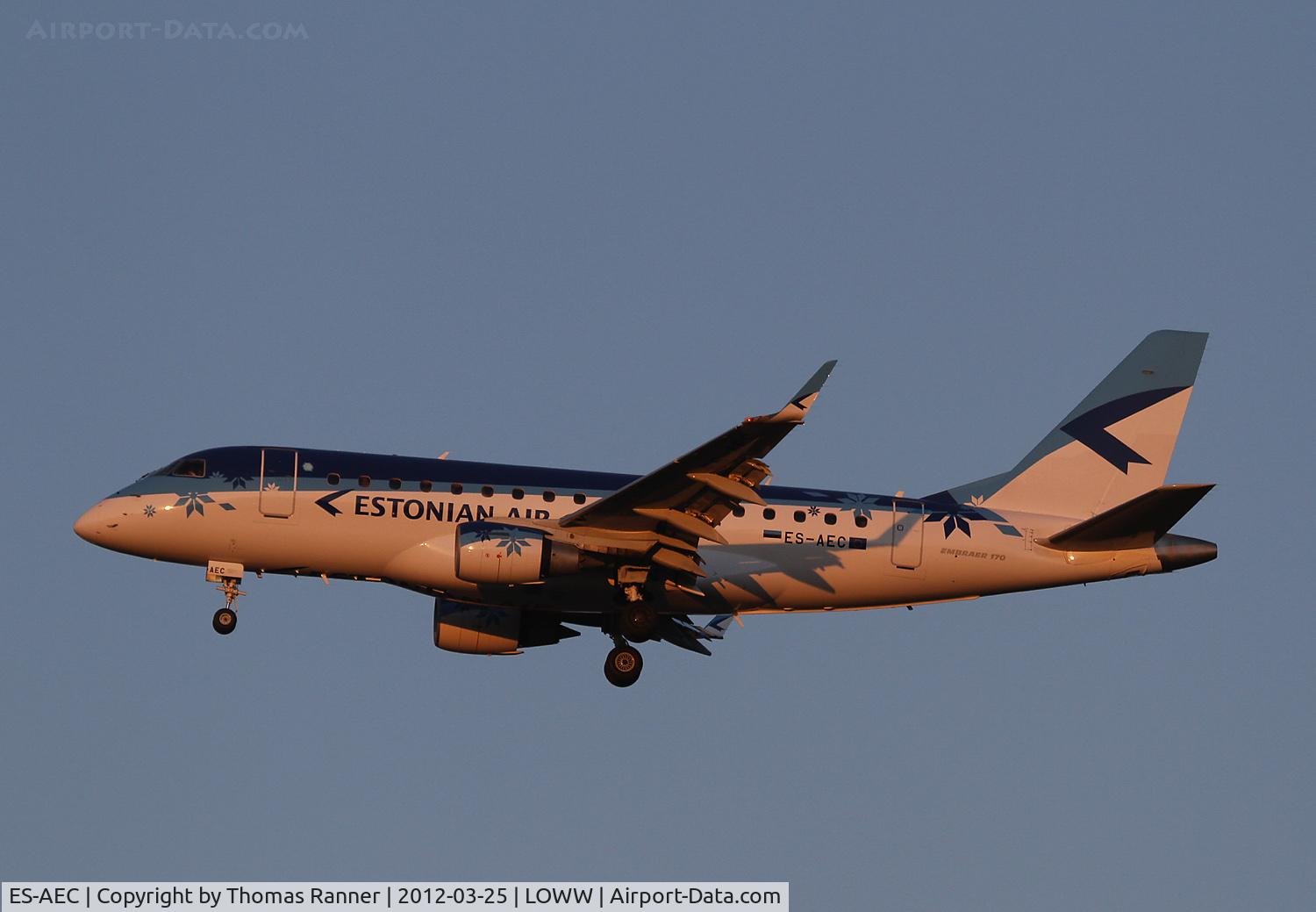 ES-AEC, 2005 Embraer 170LR (ERJ-170-100LR) C/N 17000107, Estonian Air Embraer 170