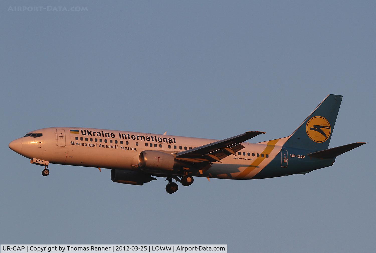 UR-GAP, 1993 Boeing 737-4Z9 C/N 27094, Ukraine International Airlines Boeing 737