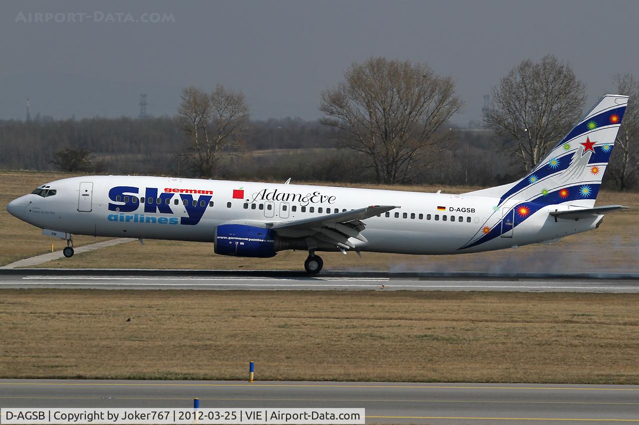 D-AGSB, 2000 Boeing 737-883 C/N 30194, German Sky Airlines