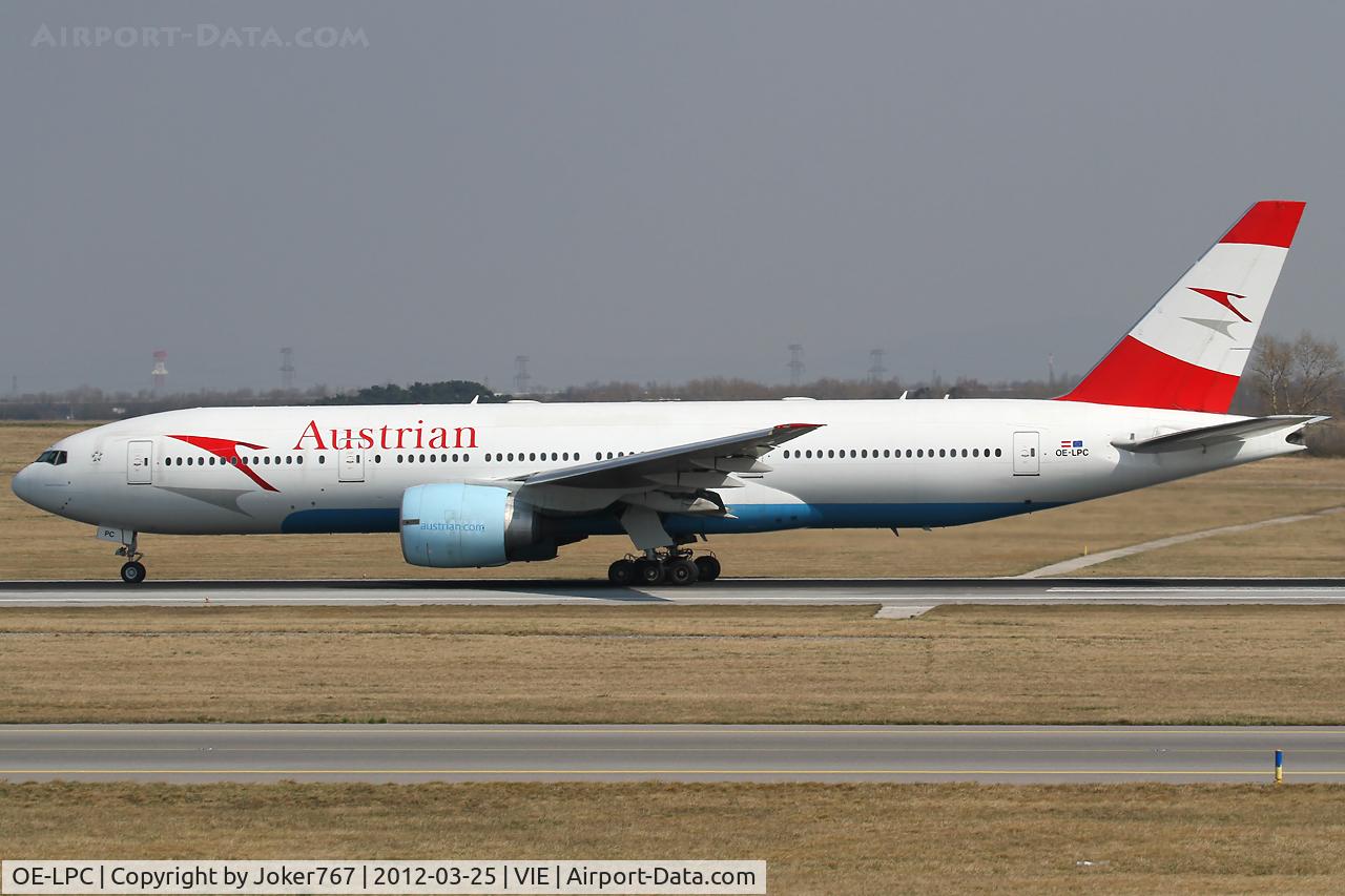 OE-LPC, 2002 Boeing 777-2Z9/ER C/N 29313, Austrian Airlines