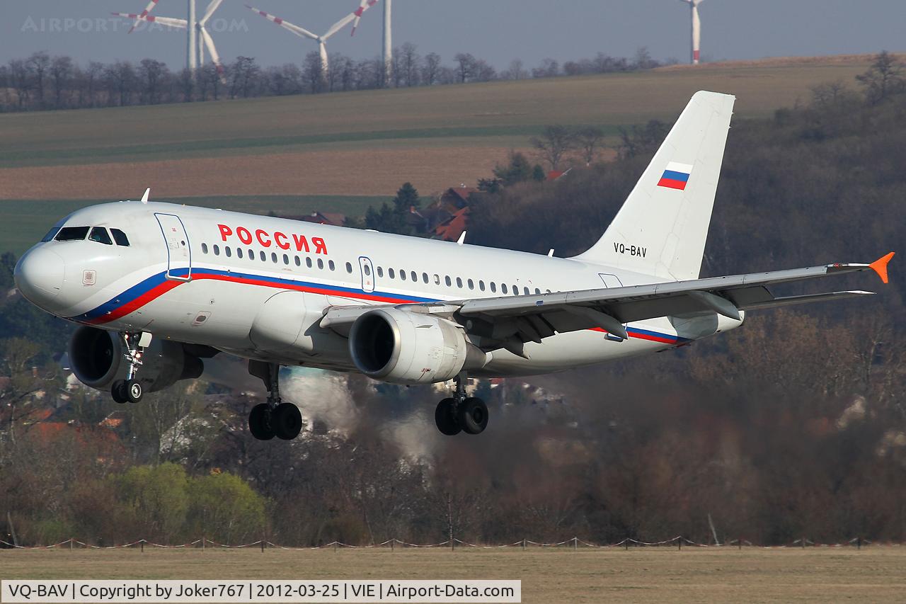 VQ-BAV, 2002 Airbus A319-111 C/N 1743, Rossiya