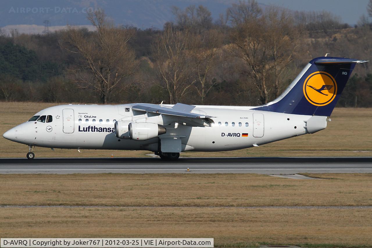 D-AVRQ, 1997 British Aerospace Avro 146-RJ85 C/N E.2304, Lufthansa Regional (City Line)