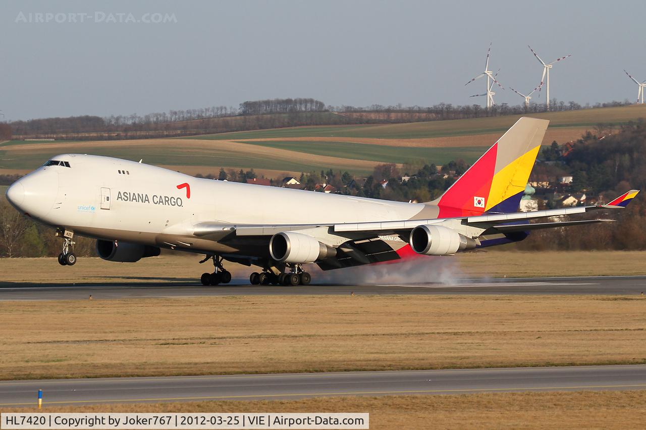 HL7420, 1995 Boeing 747-48EF (SCD) C/N 25783, Asiana Cargo