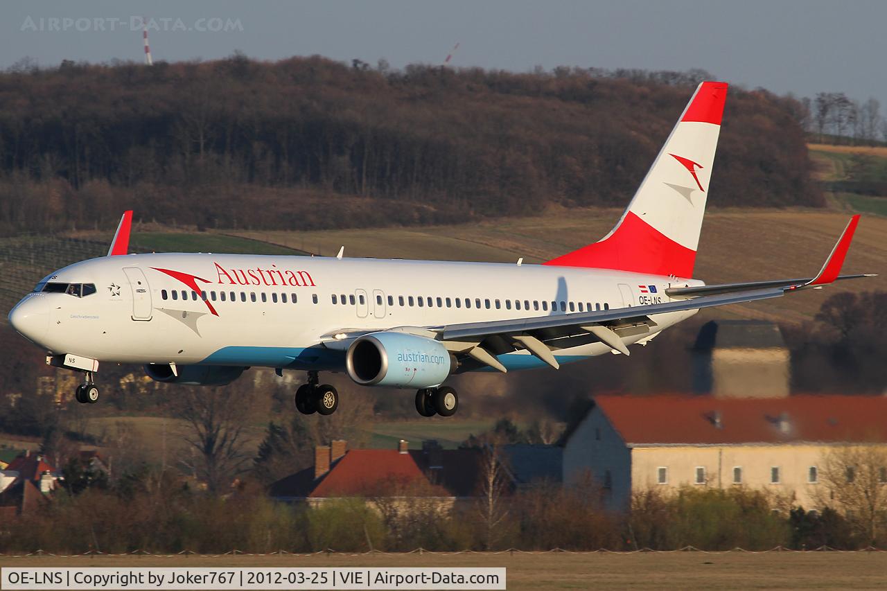 OE-LNS, 2005 Boeing 737-8Z9 C/N 34262, Austrian Airlines