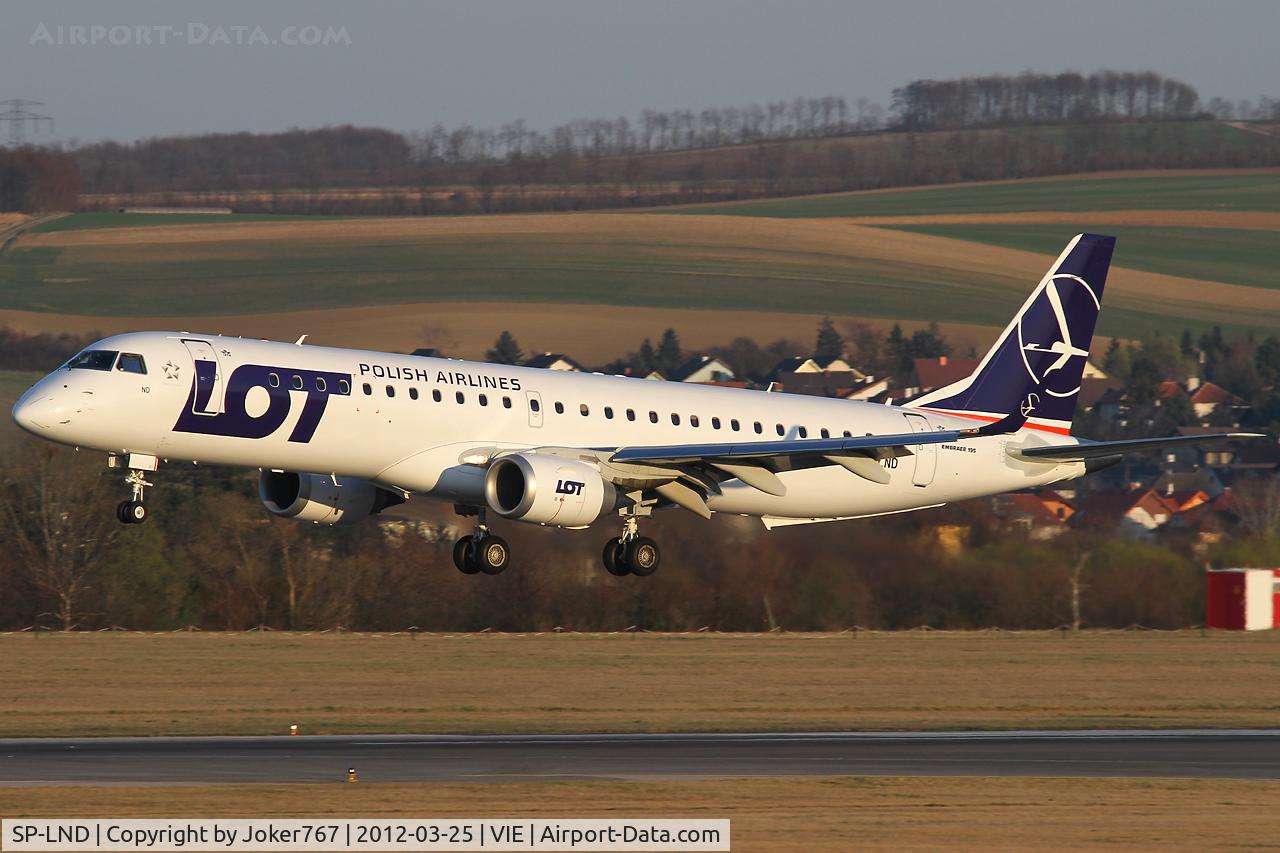 SP-LND, 2012 Embraer 195LR (ERJ-190-200LR) C/N 19000516, LOT Polish Airlines