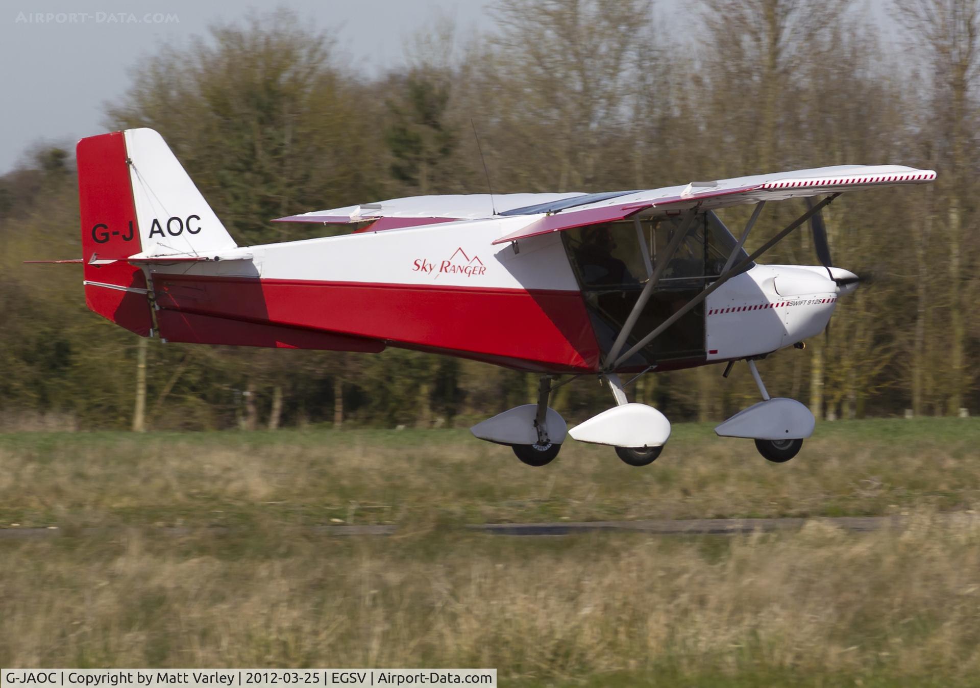 G-JAOC, 2009 Best Off Skyranger Swift 912S(1) C/N BMAA/HB/589, Arrivng for the fly in.