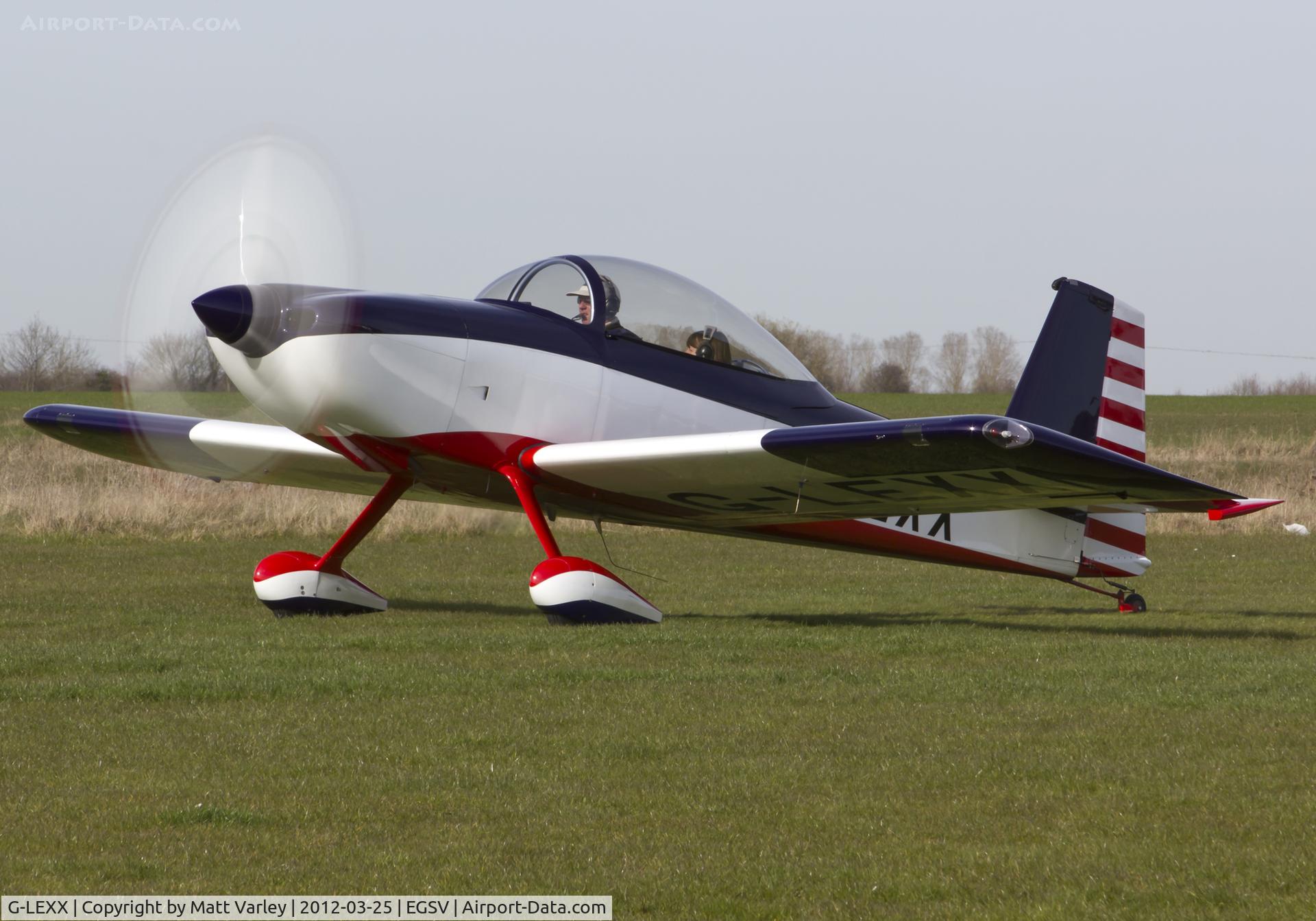 G-LEXX, 2002 Vans RV-8 C/N PFA 303-13896, Awaiting departure.