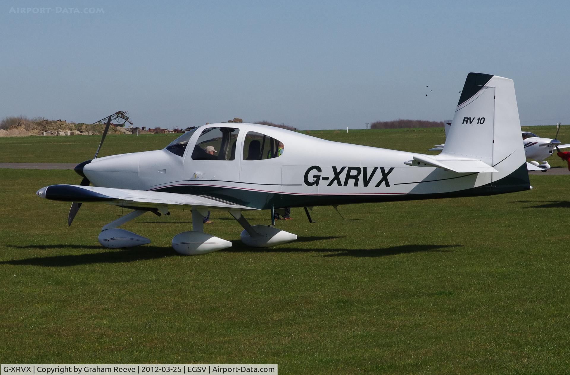 G-XRVX, 2006 Van's RV-10 C/N PFA 339-14592, Parked in the sun.