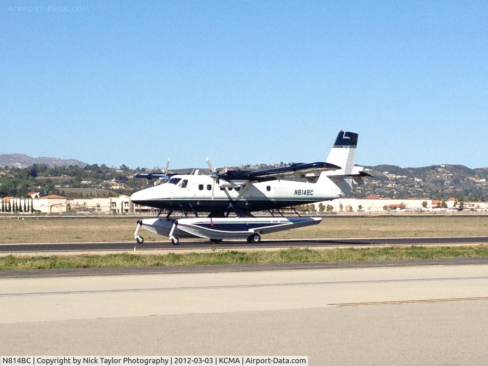 N814BC, 1977 De Havilland Canada DHC-6-300 Twin Otter C/N 548, Taxiing for departure at CMA