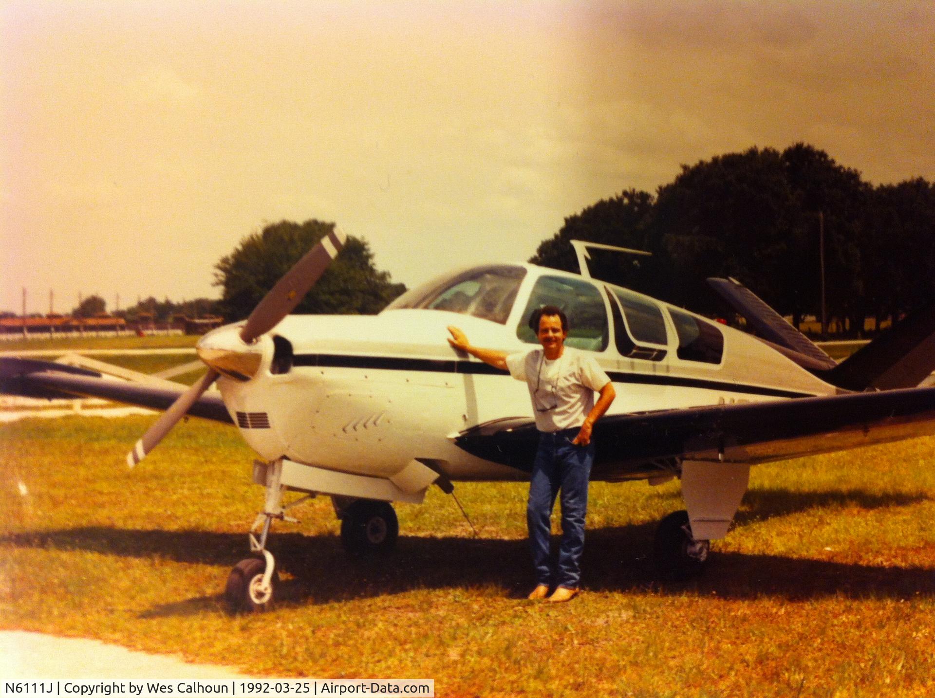 N6111J, 1958 Beech J35 Bonanza C/N D-5697, Donny Michael-previous owner 
Pic taken @ River Ranch Acres, FL