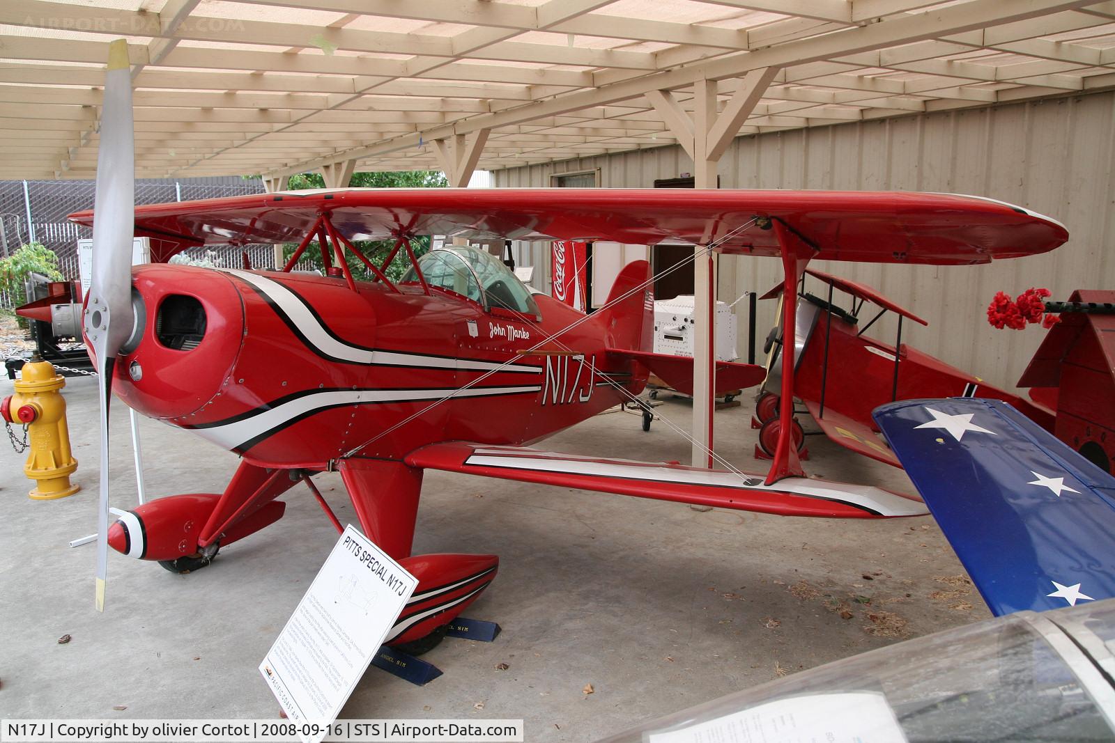 N17J, 1972 Pitts S-1C Special C/N 1 (N17J), Now part of the Santa Rosa Air museum, CA