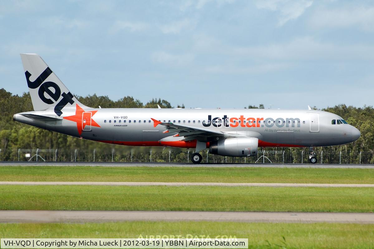VH-VQD, 2008 Airbus A320-232 C/N 3547, At Brisbane