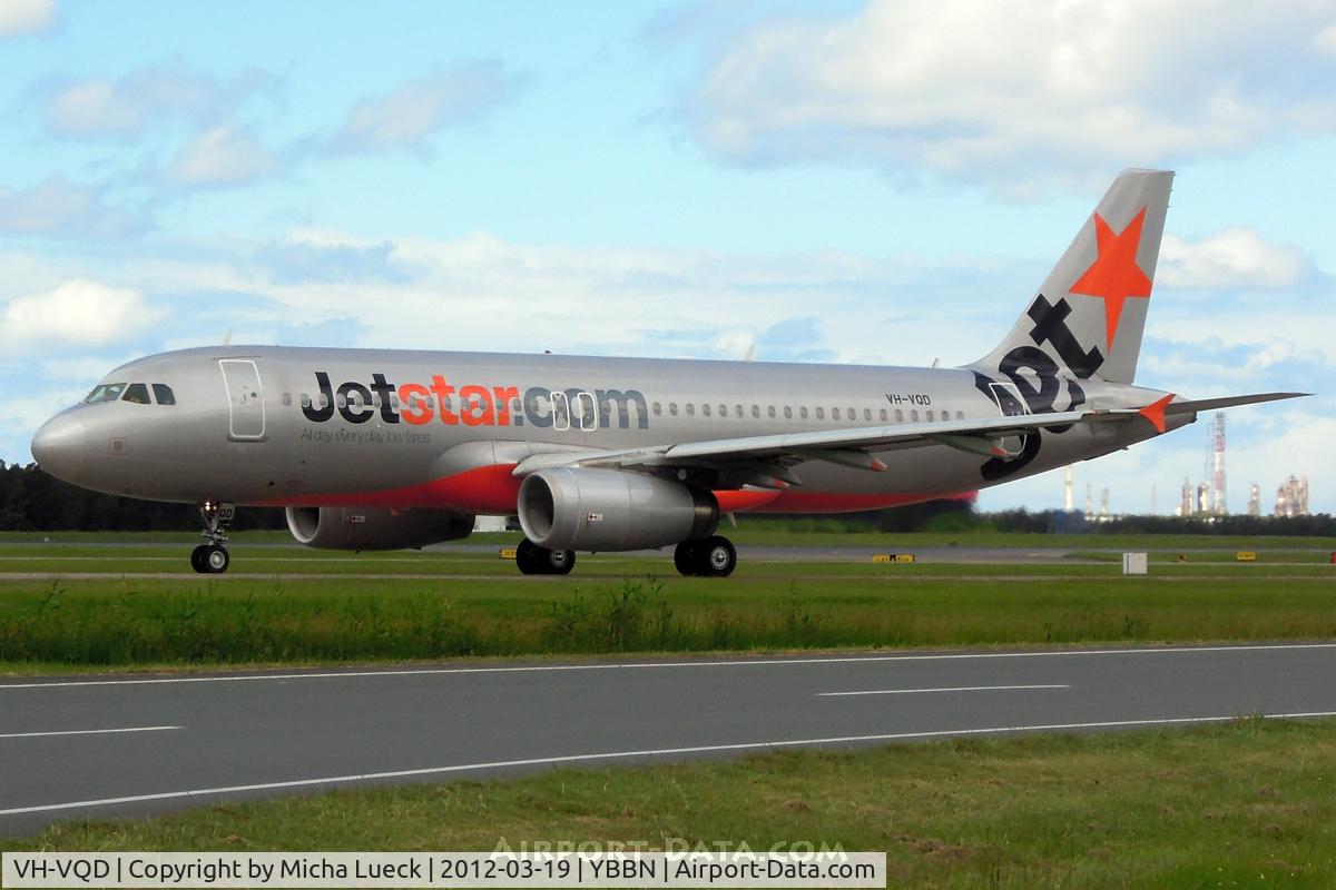VH-VQD, 2008 Airbus A320-232 C/N 3547, At Brisbane