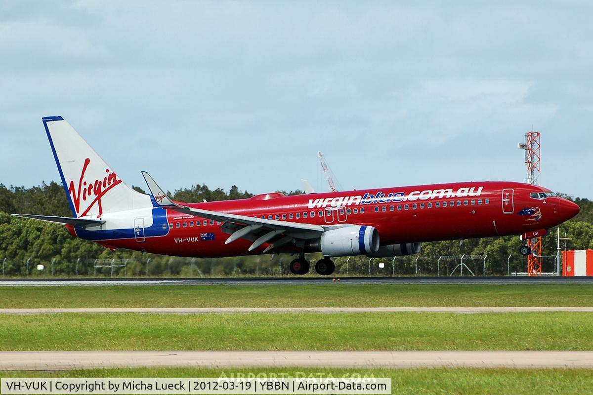 VH-VUK, 2007 Boeing 737-8FE C/N 36602/2353, At Brisbane