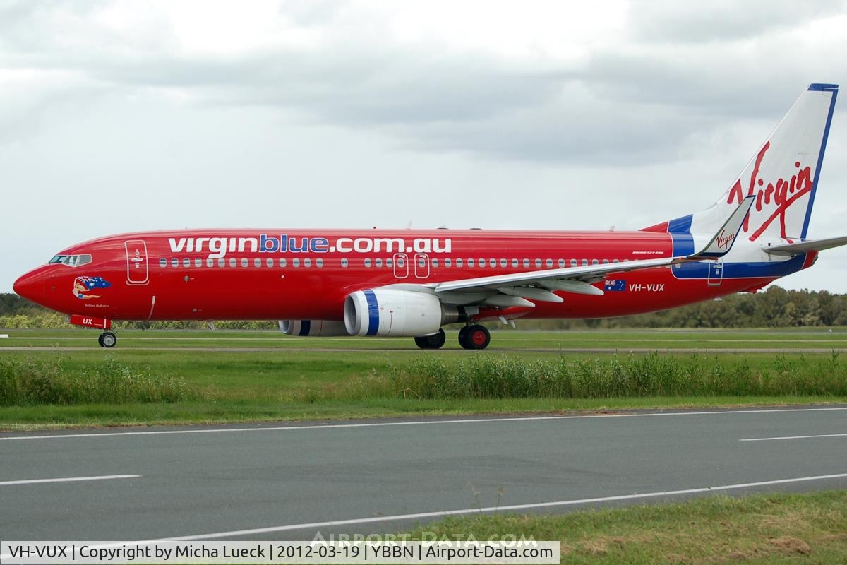 VH-VUX, 2010 Boeing 737-8FE C/N 37823, At Brisbane