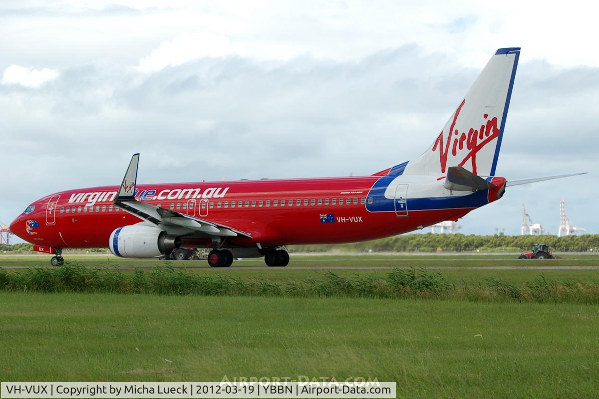 VH-VUX, 2010 Boeing 737-8FE C/N 37823, At Brisbane