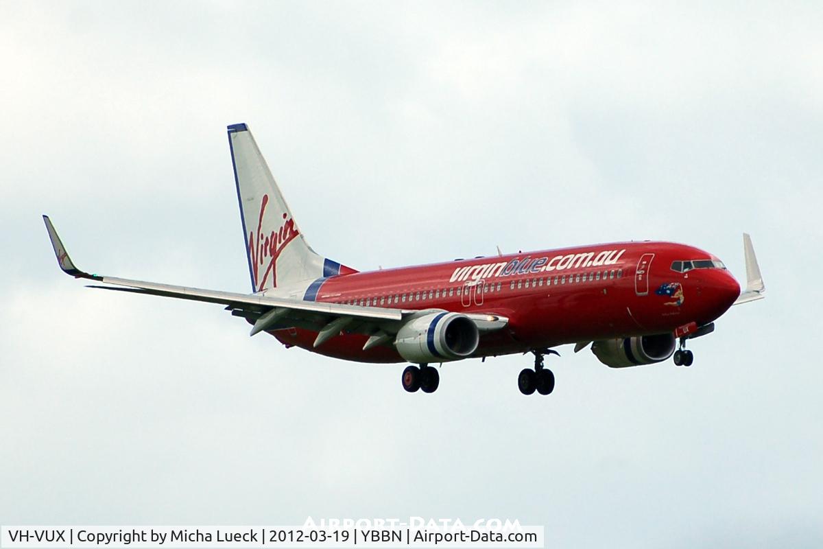 VH-VUX, 2010 Boeing 737-8FE C/N 37823, At Brisbane
