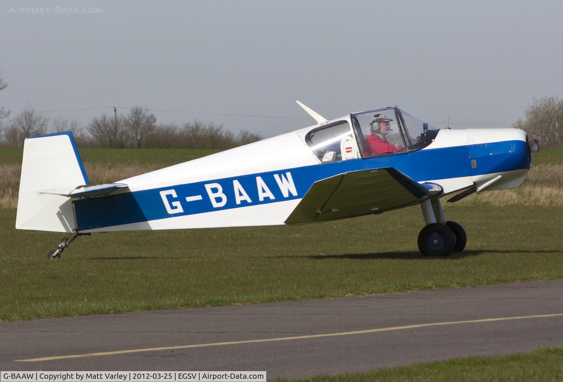 G-BAAW, 1956 Jodel D-119 C/N 366, Arriving for the fly in.