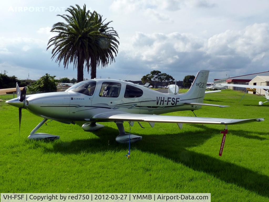 VH-FSF, 2010 Cirrus SR22 GTS C/N 3638, Cirrus VH-FSF at Moorabbin