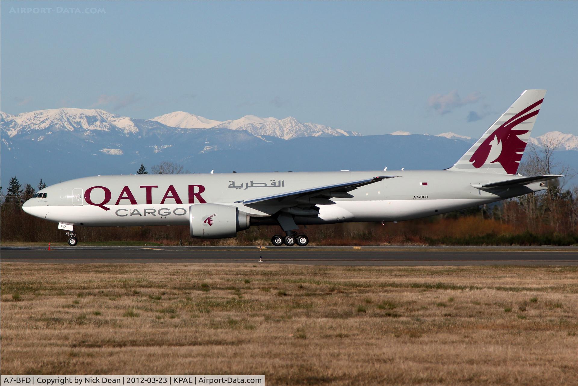A7-BFD, 2012 Boeing 777-FDZ C/N 41427, KPAE/PAE Boeing 114