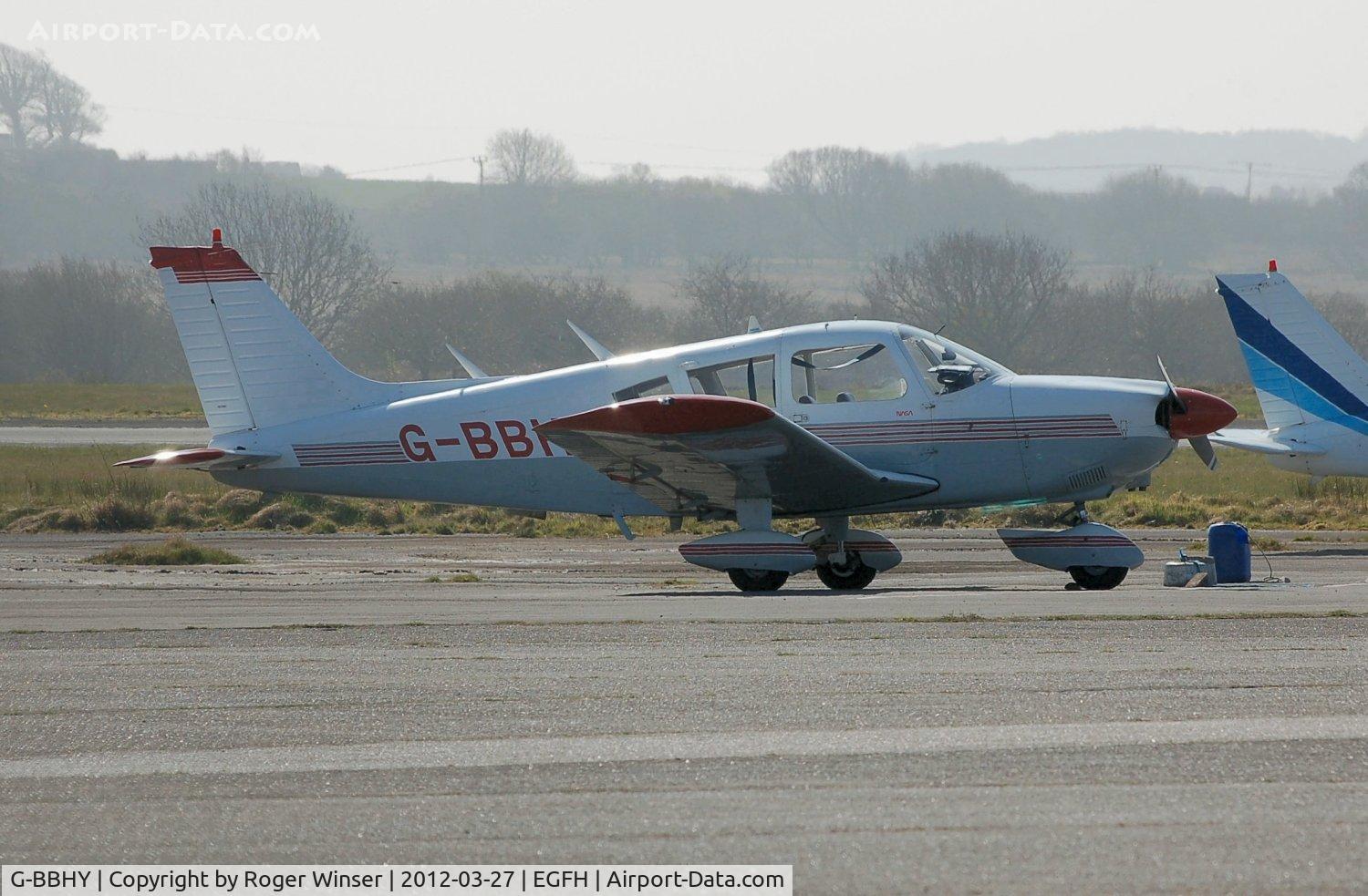 G-BBHY, 1973 Piper PA-28-180 Cherokee C/N 28-7305474, Visiting Cherokee Challenger