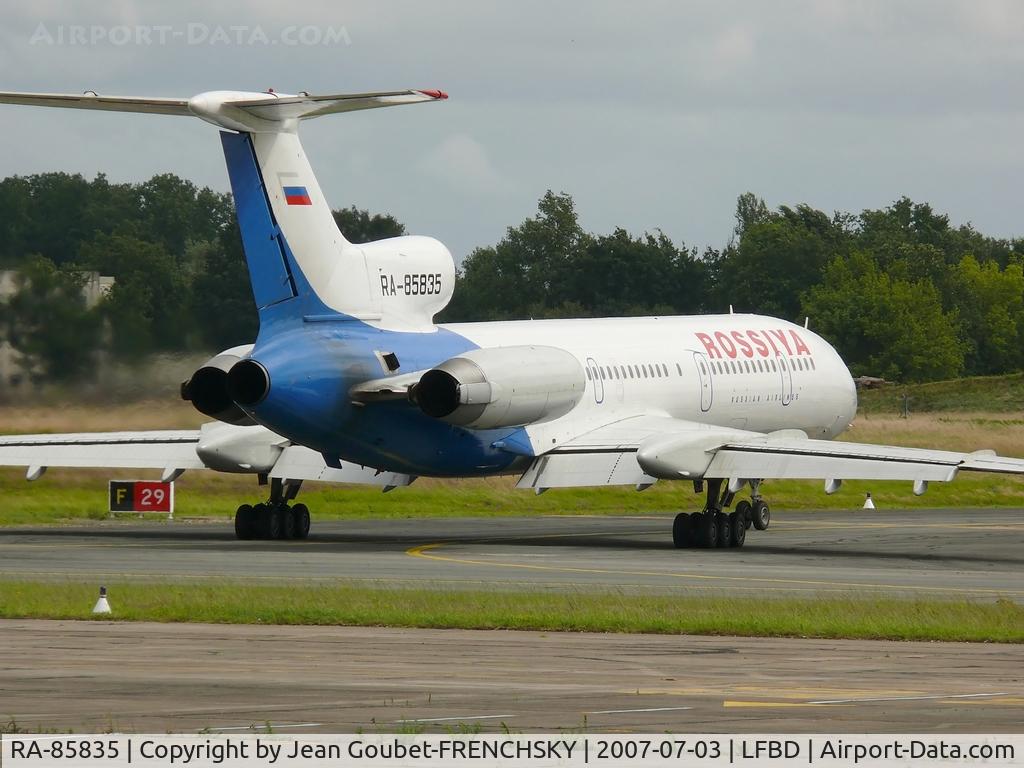 RA-85835, 1995 Tupolev Tu-154M C/N 98A1015, Rossiya Russian Airlines to runway take off 29
