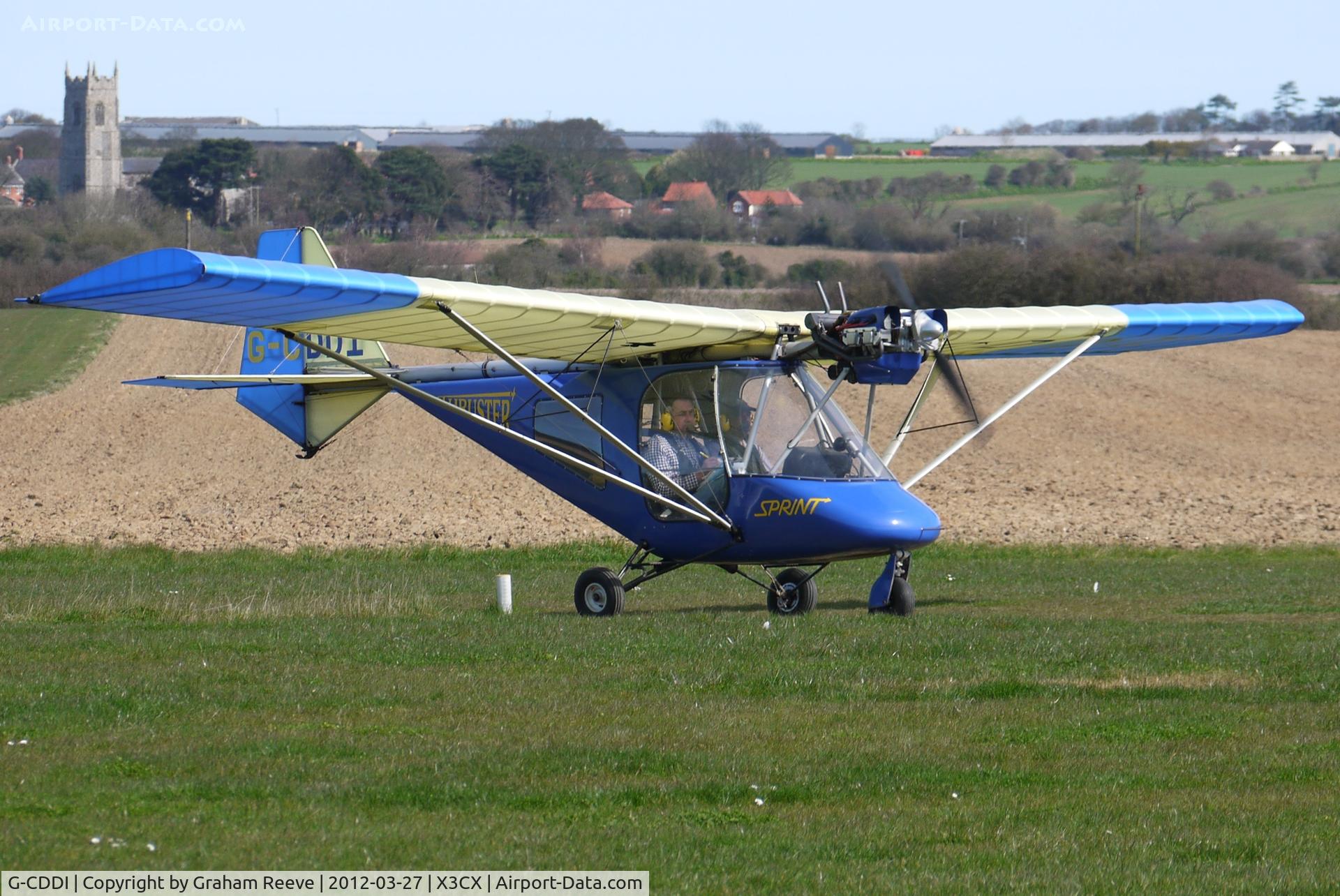 G-CDDI, 2004 Thruster T600N 450 C/N 1040-T600N-109, Just landed.