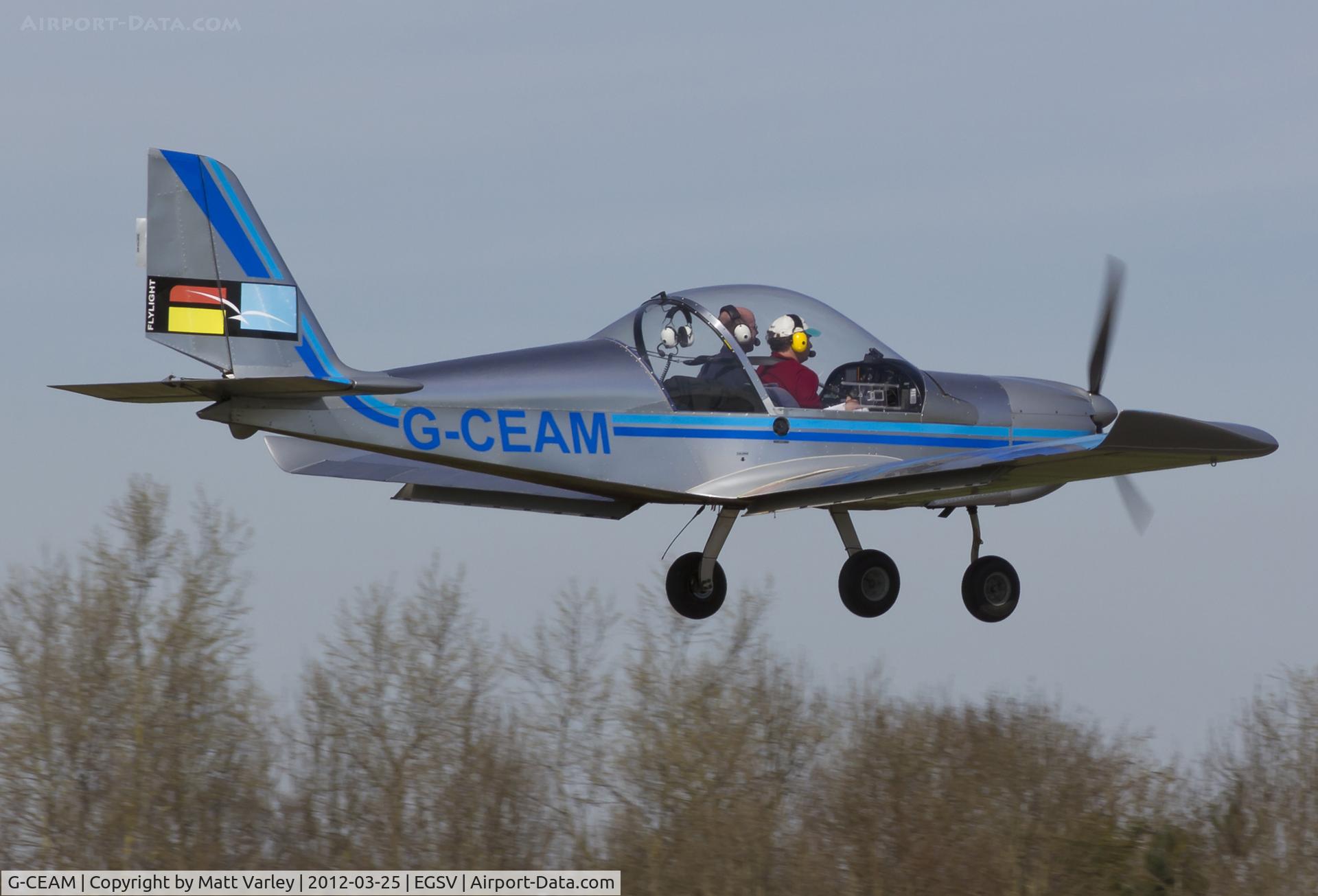 G-CEAM, 2006 Cosmik EV-97 TeamEurostar UK C/N 2729, Arriving for the fly in.