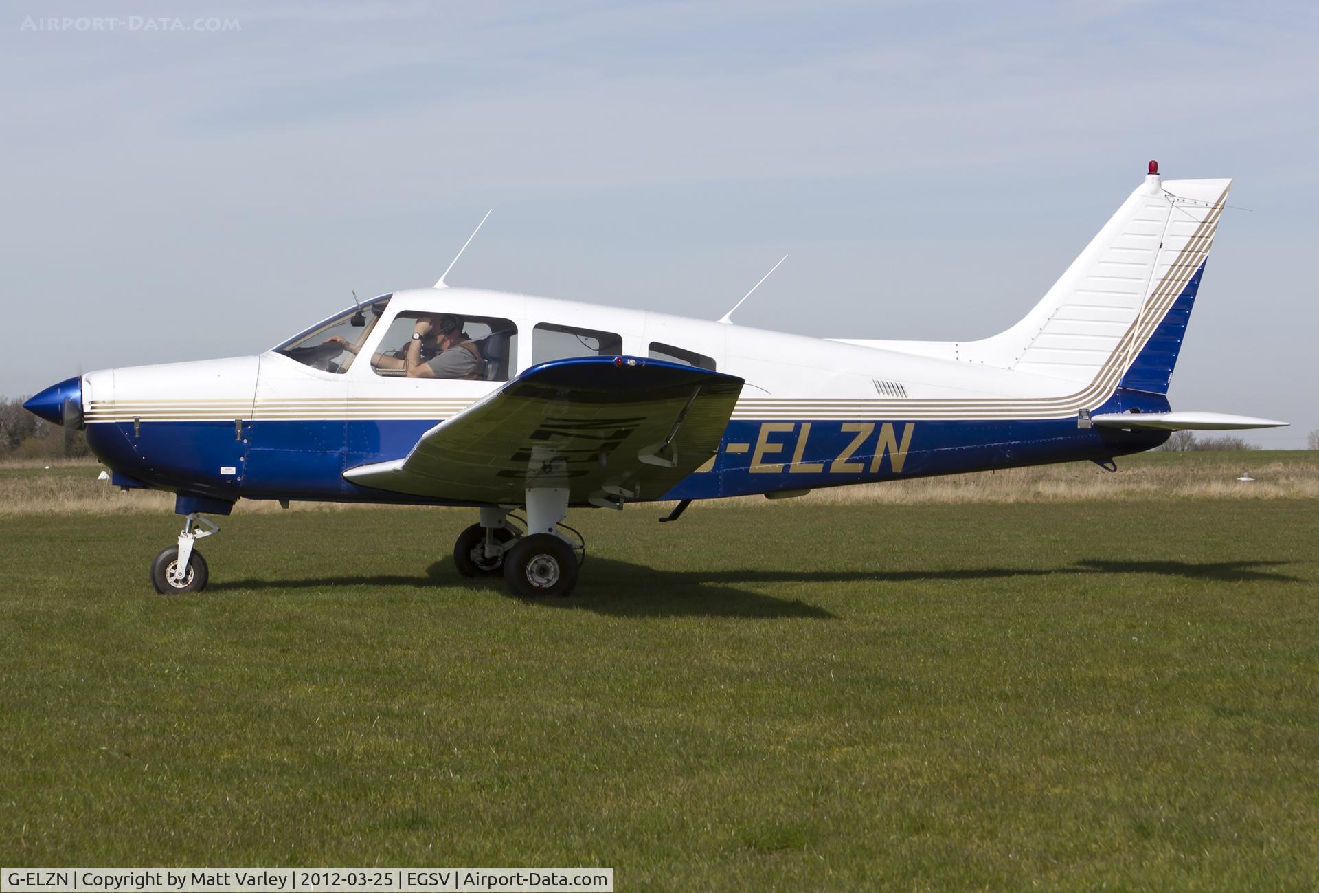 G-ELZN, 1984 Piper PA-28-161 Warrior II C/N 28-8416078, Awaiting departure.