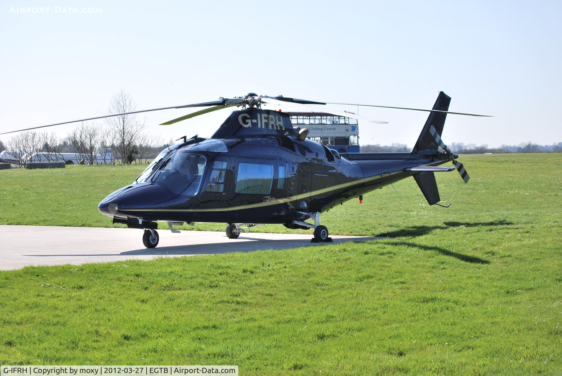 G-IFRH, 1990 Agusta A-109C C/N 7619, Augusta A109C at Wycombe Air Park. Ex N637CG