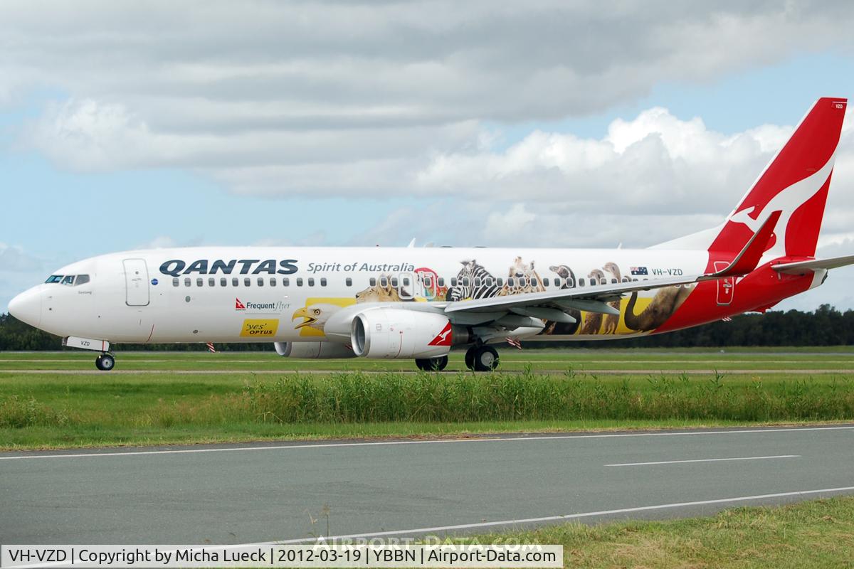 VH-VZD, 2008 Boeing 737-838 C/N 34198, At Brisbane