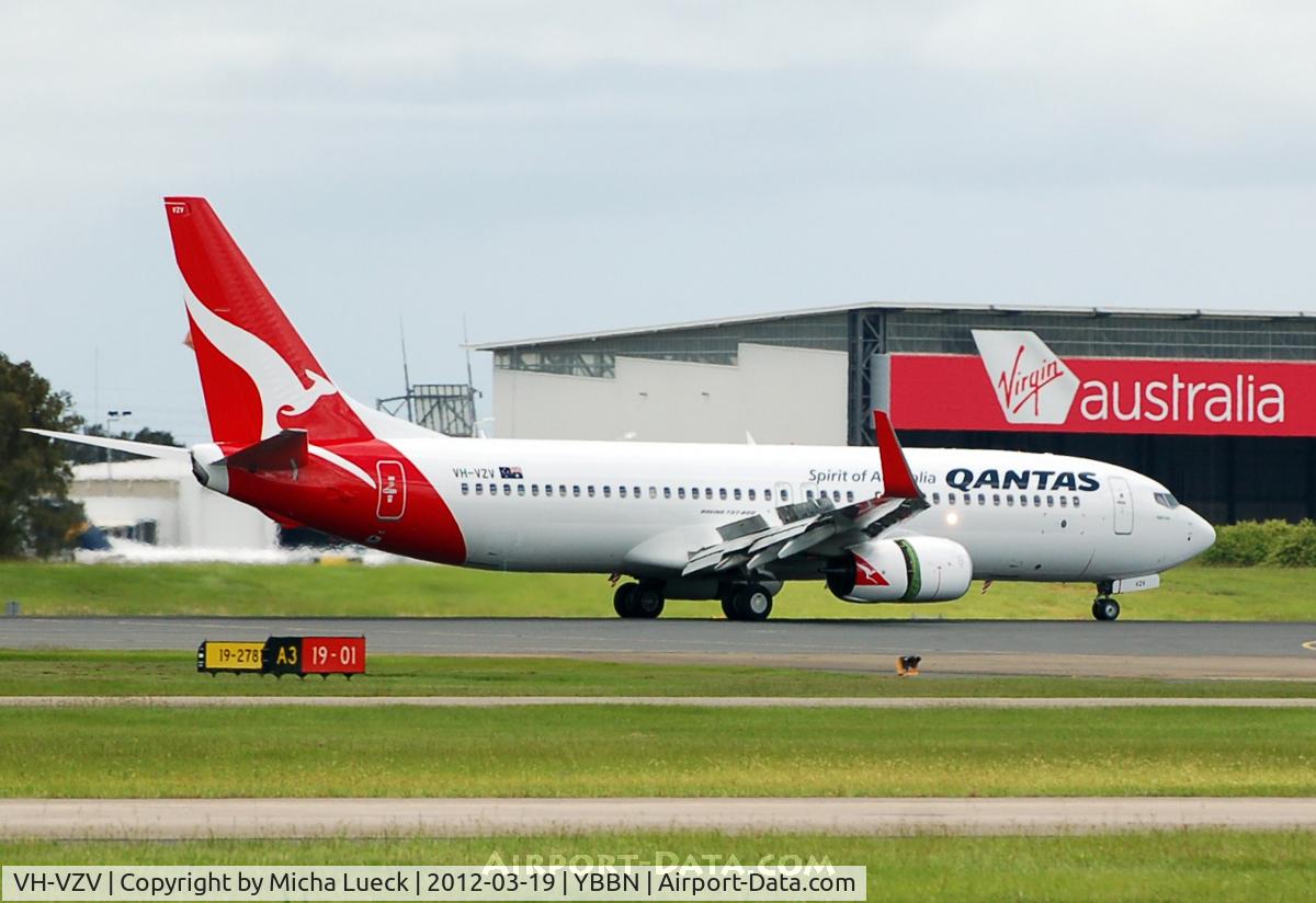 VH-VZV, 2011 Boeing 737-838 C/N 34189, At Brisbane