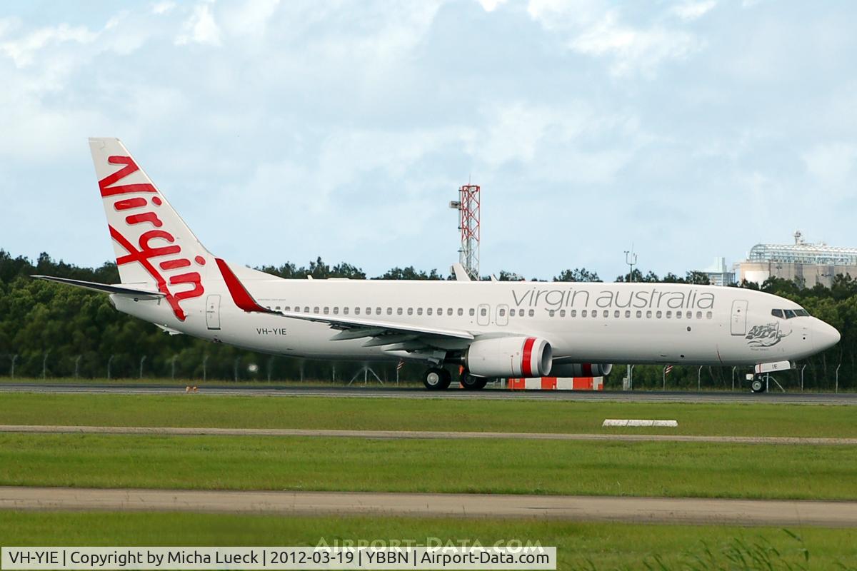 VH-YIE, 2011 Boeing 737-8FE C/N 38708, At Brisbane