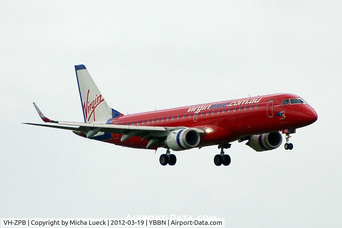 VH-ZPB, 2008 Embraer 190AR (ERJ-190-100IGW) C/N 19000162, At Brisbane