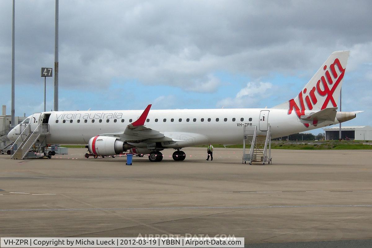 VH-ZPR, 2010 Embraer 190AR (ERJ-190-100IGW) C/N 19000424, At Brisbane