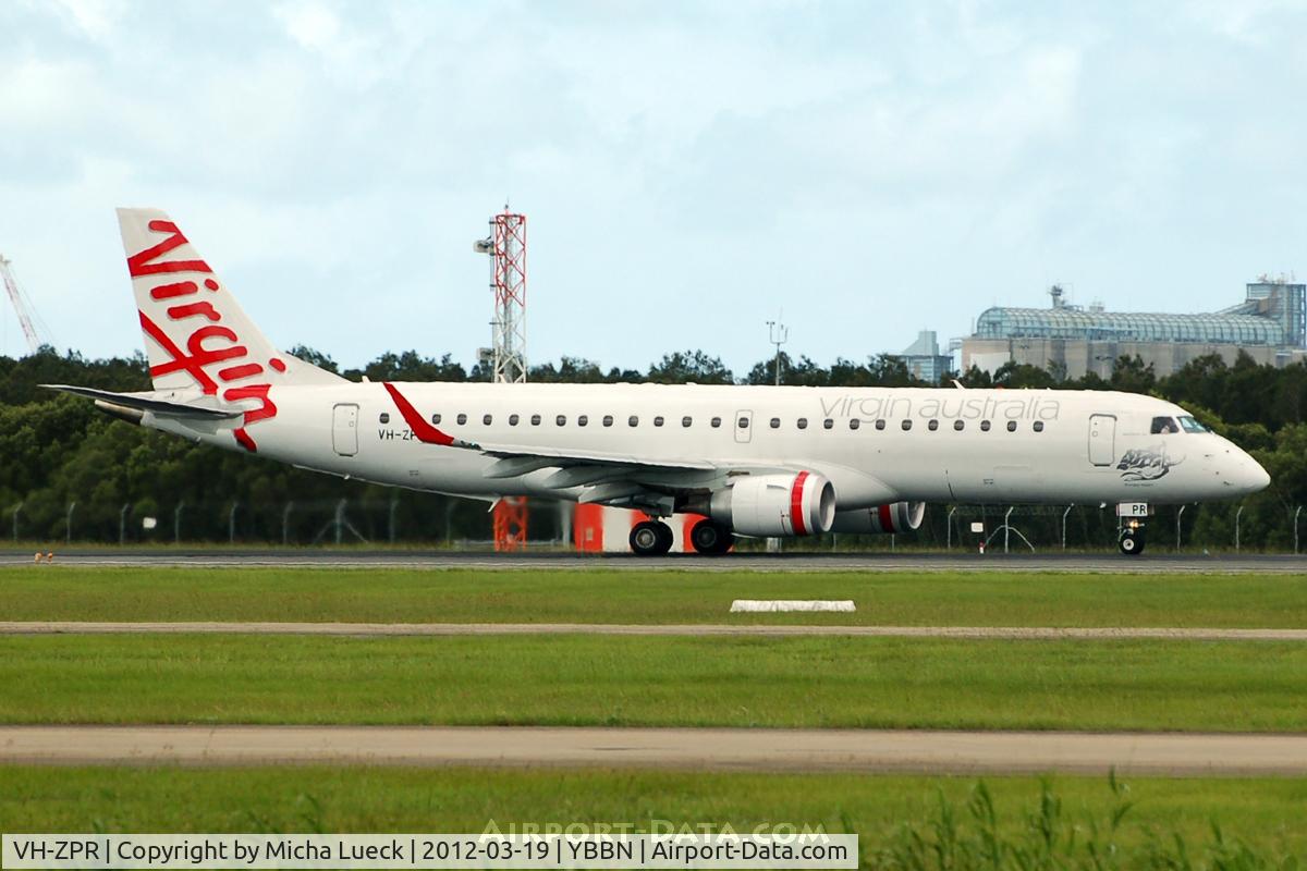 VH-ZPR, 2010 Embraer 190AR (ERJ-190-100IGW) C/N 19000424, At Brisbane