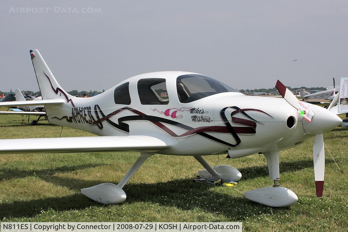 N811ES, 2005 Lancair ES C/N ES-153, EAA Airventure 2008.