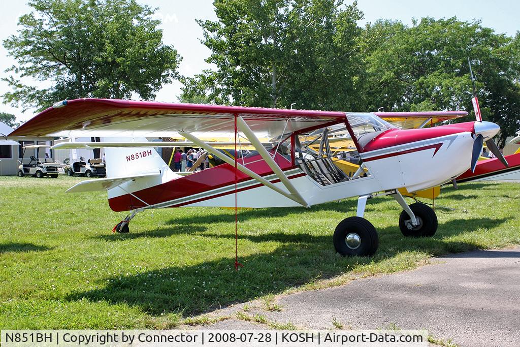 N851BH, 2005 Skystar Kitfox Series 7 C/N S70208-014, EAA Airventure 2008.