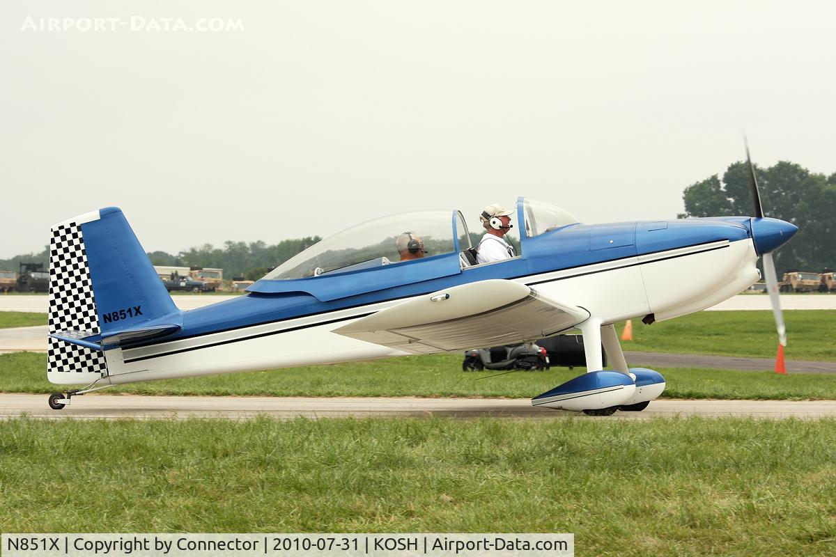 N851X, Vans RV-8 C/N 80577, EAA Airventure 2010.
