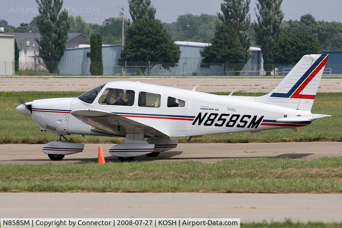 N858SM, 1982 Piper PA-28-181 C/N 28-8290079, EAA Airventure 2008.