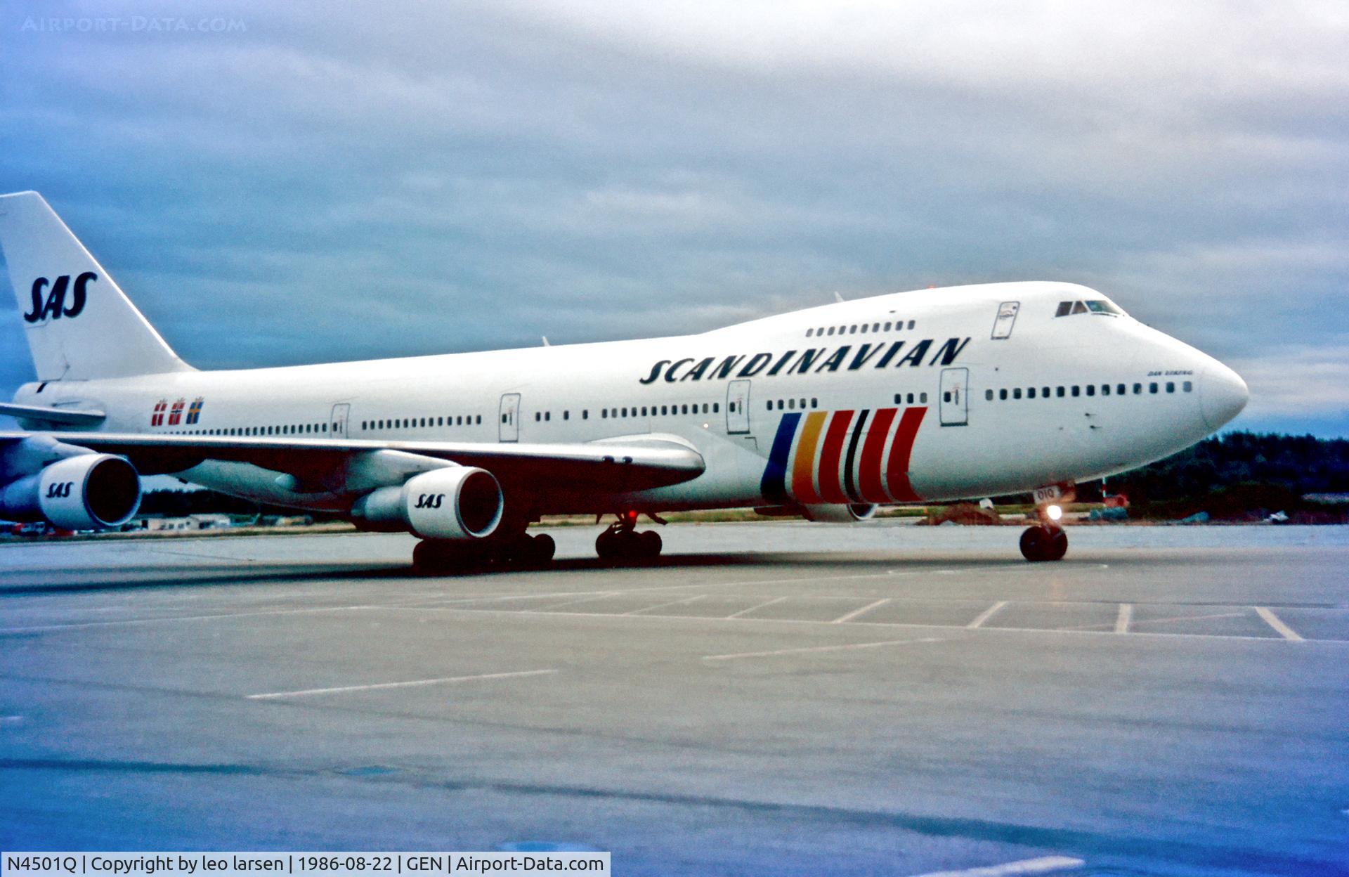 N4501Q, 1980 Boeing 747-283B C/N 22381, Gardermoen Oslo Norway 22.8.86.
B-747 line nr 500 