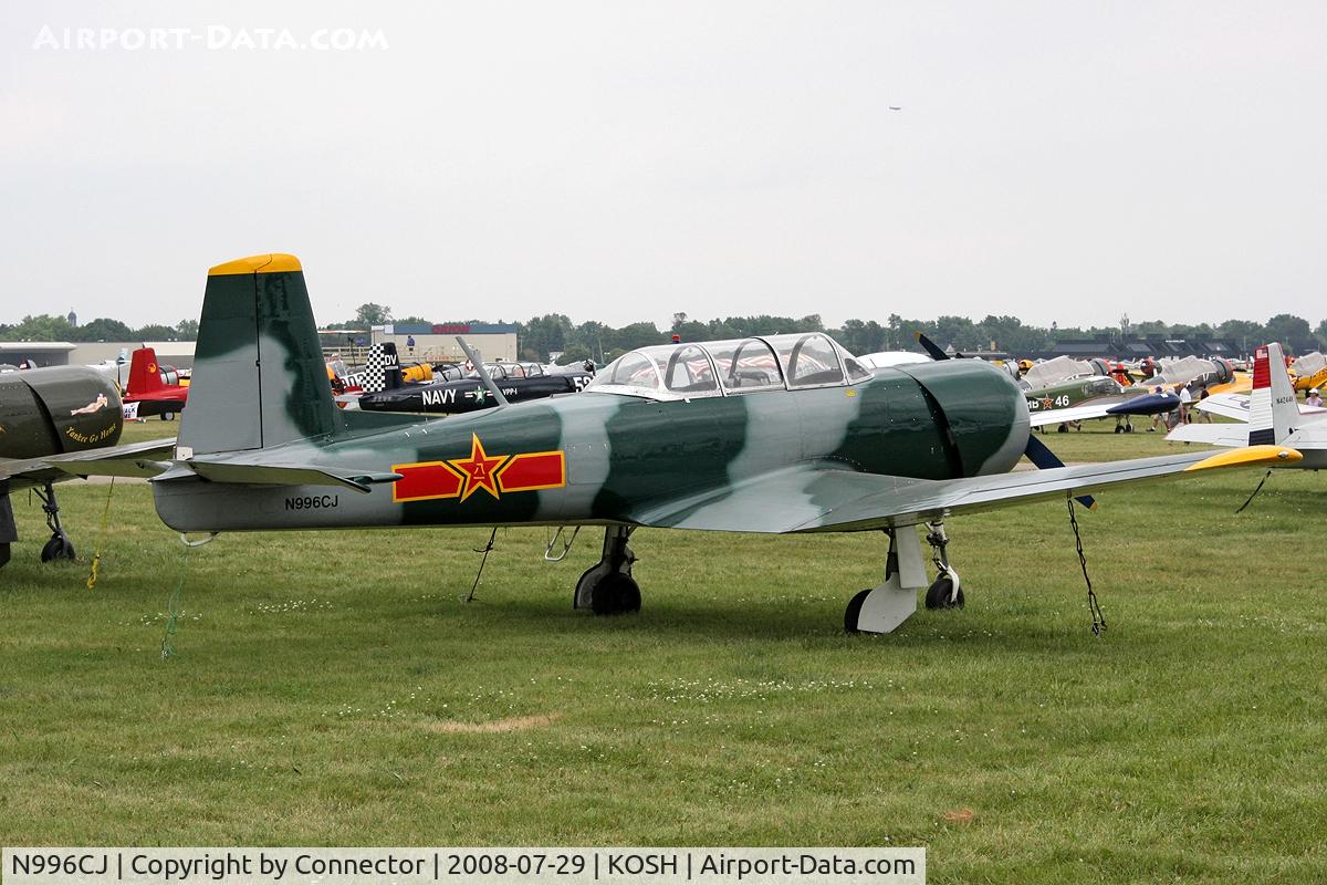 N996CJ, 1980 Nanchang CJ-6A C/N 2951227, EAA Airventure 2008.
